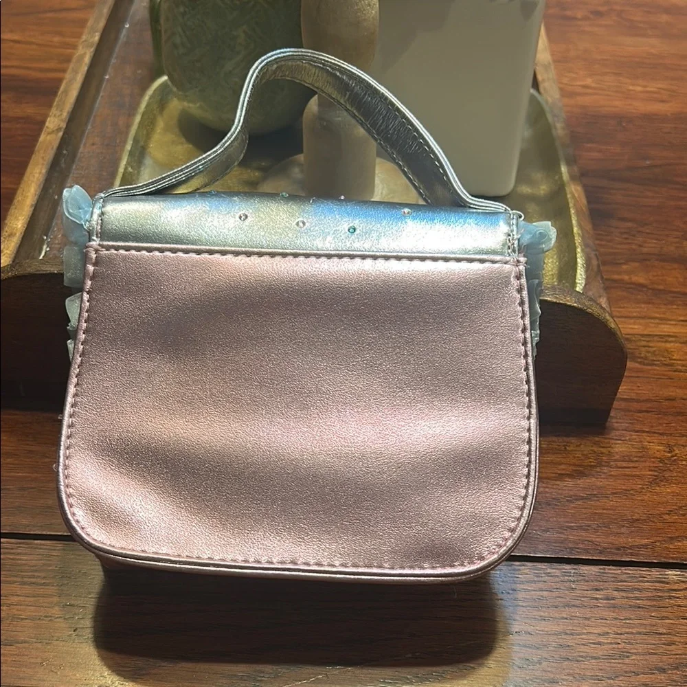 💥 2/$10  Disney Frozen Elsa Silver and Pink Kids Handbag